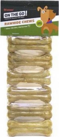 Pet Interest Natural Pressed Bones - Лакомство за кучета кокали от пресована кожа, 7. 5 см. в пакет