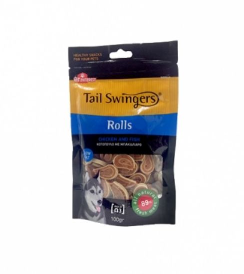 Pet Interest Fish Rolls with Chicken - Вкусно лакомство за кучета - рибни ролца с пилешко месо, 100 гр