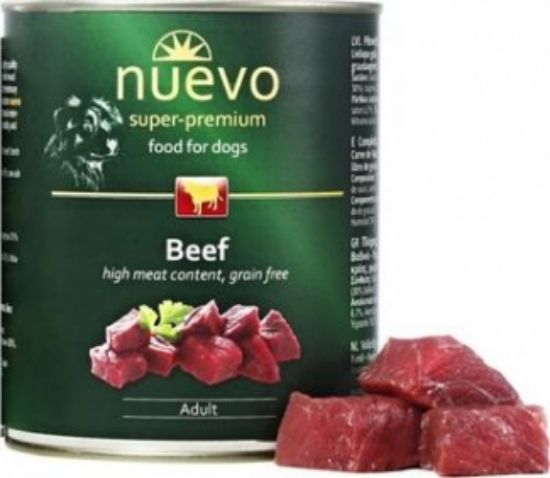 Nuevo Adult Beef- Консервирана храна с говеждо месо за израснали кучета, 800 гр