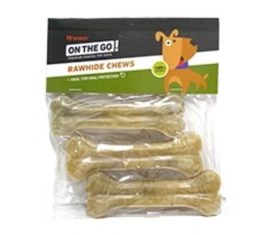Pet Interest Natural Pressed Bones - Лакомство за кучета кокали от пресована кожа, 12. 5 см. в пакет