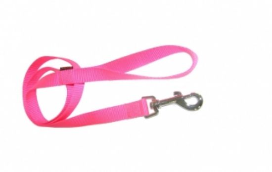 Pet Interest Single Layer Leash L - Едноцветен повод за кучета, 2,5*120 см. - фосфорно розов