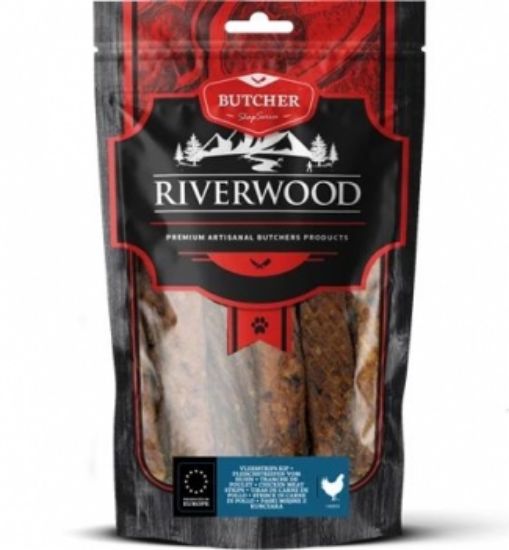 RIverwood - Сушени лакомства за кучета - пилешки ленти, 150 гр
