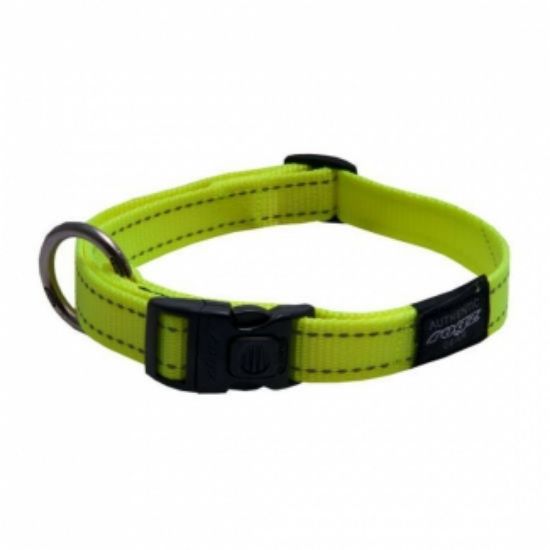 Rogz Yellow Collar Large - Нашийник за кучета ,20мм/ 34 – 56 см. жълт отразителен