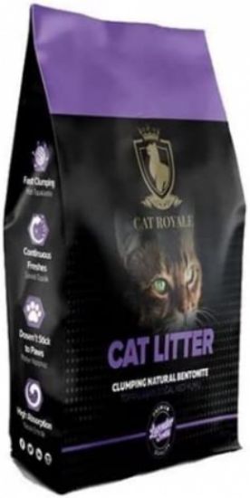 Geoclay Cat Royale - Висококачествен бял бентонит за котешка тоалетна с аромат на лавандула, 10 кг.