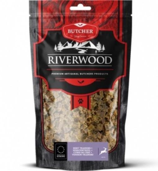 Riverwood - Сушени лакомства за кучета, хапки от еленско месо, 150 гр