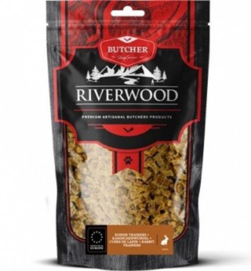 Riverwood - Вкусно сушено лакомство за кучета - хапки от заешко месо, 150 гр