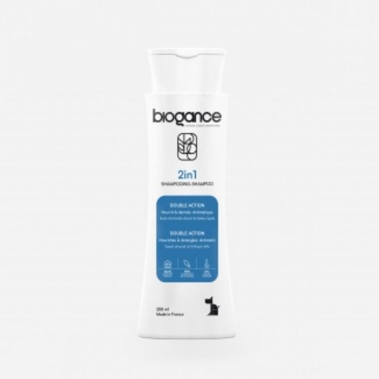 Biogance 2 in 1 shampoo - Антистатичен шампоан за кучета с балсам 250 мл.