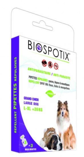 Biogance BIOSPOTIX-Пипети за големи кучета над 20 кг. Спот он L-XL 5 бр.