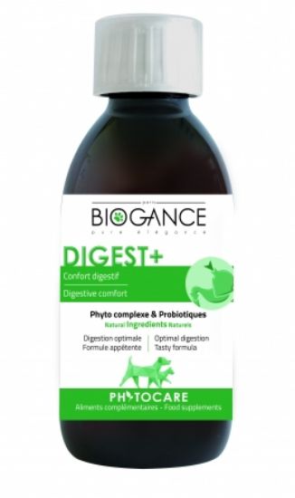 Biogance Digest Plus - Добавка за кучета възстановява чревната флора и подпомага храносмилателната система 200 мл.