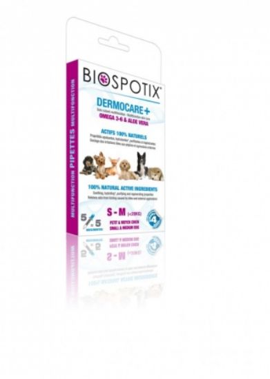 Biogance Dermocare+ Dog Pipettes - Успокояващи и овлажняващи пипети за кучета красива кожа и козина, 5 броя