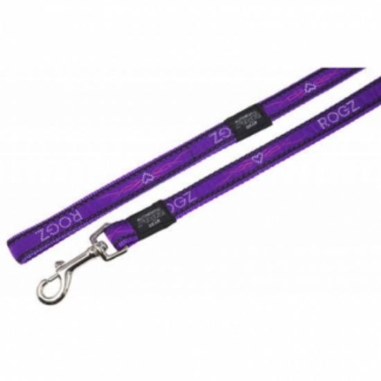 Rogz Fancy Dress Lead XL - Повод за кучета , 25 мм/-1,2 метра лилав