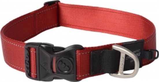 Rogz Utility XXL - Светлоотразителен и регулируем нашийник за кучета, 50-80 см./4 см. - червен