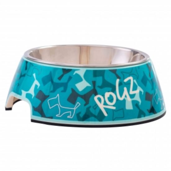 Rogz Dog Mint Medium/ Large - Метална купа за храна и вода за кучета, 700 мл.