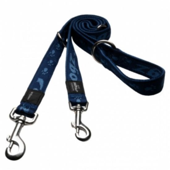 Rogz Alpinist Multi-Purpose Lead Large - Мултифункционален повод за две или едно куче 20мм/-1-1,6м син
