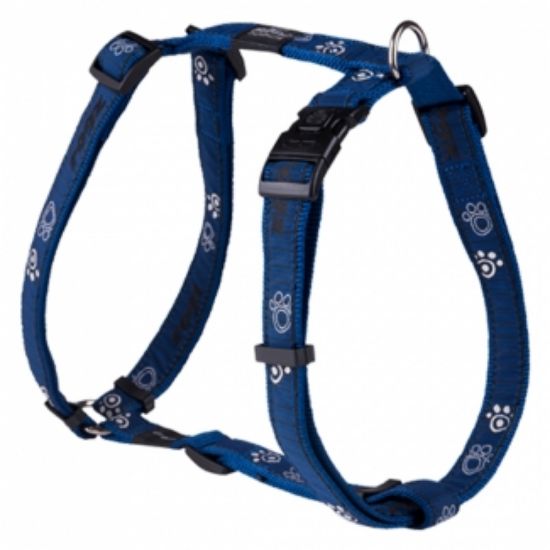 Rogz Fancy Dress Harness Large - Нагръдник лапички, за кучета, вратна обиколка от 29 до 64 см и гръдна от 45 до 75 см. син