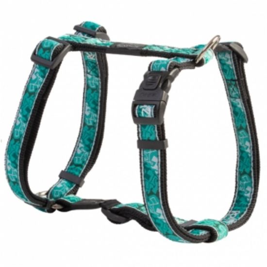 Rogz Fancy Dress Harness Large - Нагръдник за кучета, вратна обиколка от 29 до 64 см и гръдна от 45 до 75 см. зелен мента