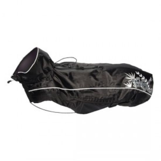 Rogz snowskin Black bone M - Водоустойчива дрешка за кучета 28см/ 38см – 43см/ 26см черна