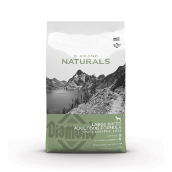 Diamond Adult Large - Пълноценна суха храна за израснали кучета от големи и едри породи с агнешко месо и ориз, 15 кг.