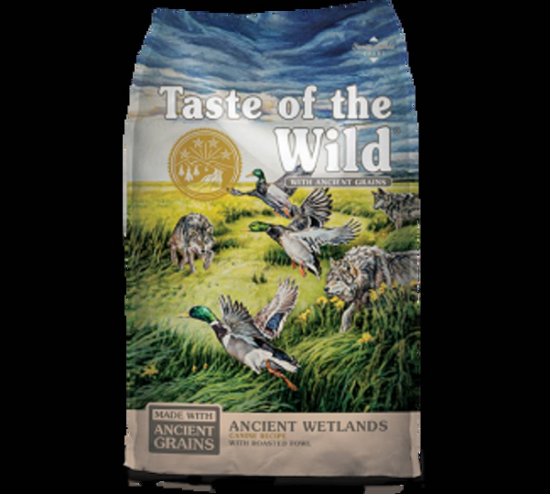 Diamond Taste of the Wild Wetlands Canine Recipe-Суха храна за израснали кучета с микс от три птичи меса 12,2 кг.
