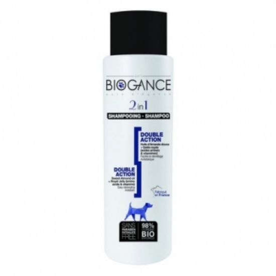 Biogance 2 in 1 shampoo - Антистатичен шампоан с балсам за кучета, 50 мл.