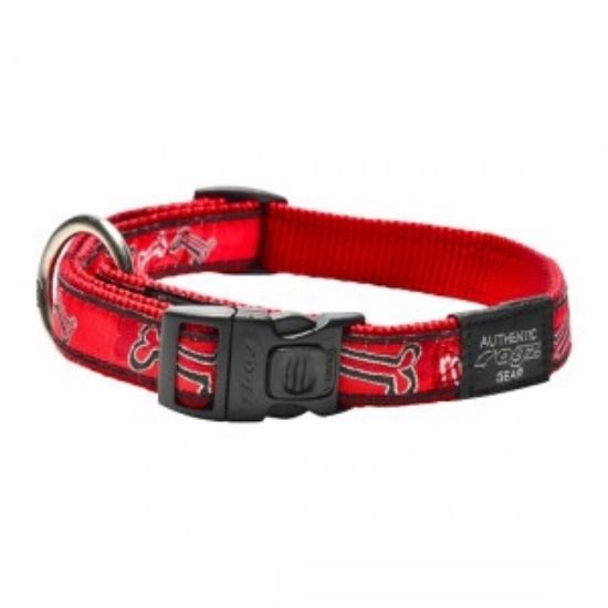 Rogz Fancy Dress Collar Medium - Нашийник за кучета,кокалчета 16мм/-26-40 см. кафяв шоколад