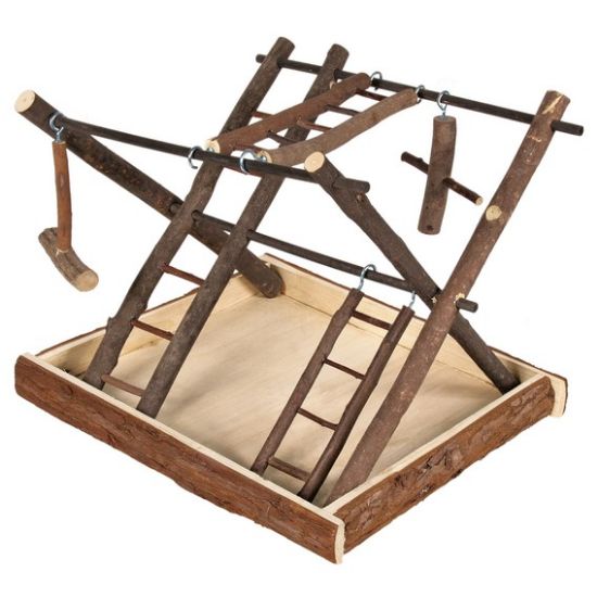 Trixie Bird Playground Natural Living - играчка , площадка за малки папагали 35 / 27 / 30 см.