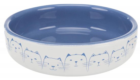 Trixie Ceramic bowl Hello - Керамична купа за котки за храна и вода, 300 мл.