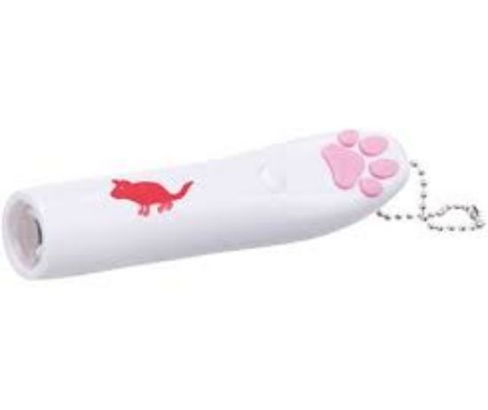 Trixie Catch the Light LED Pointer, Mouse- Забавна играчка за котки - лазер с фигурка мишка,11 см.