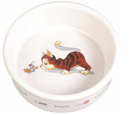 Trixie Ceramic Bowl - Керамична купа за храна и вода за котки, 200 мл.