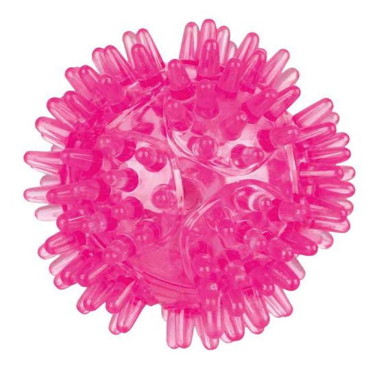 Trixie Flashing Hedgehog Ball - Забавна играчка за кучета - светеща топка таралеж, 5 см.