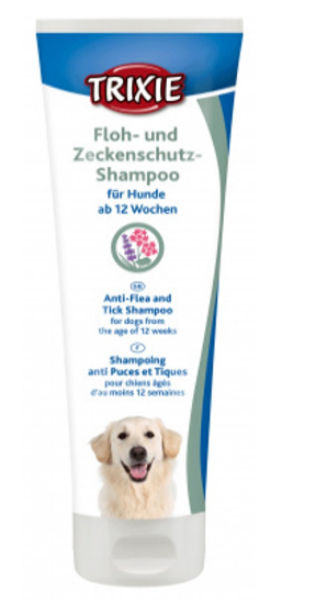 Trixie Flea and Tick Shampoo - Шампоан за кучета против бълхи и кърлежи, 250 мл.
