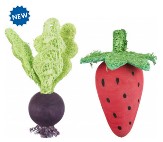 Trixie set of wooden toy - Забавни дървени играчки от дърво за зайци, морски свинчета и други малки гризачи, 6см. /9 см.