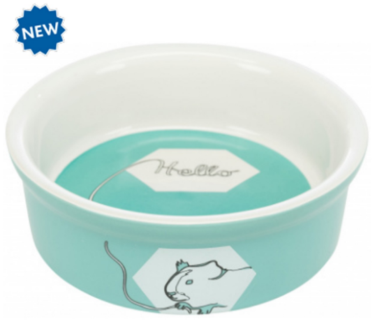 Trixie Ceramic Bowl - Керамична купа за храна и вода за морски свинчета и други малки гризачи, 240 мл./ø 11 см.