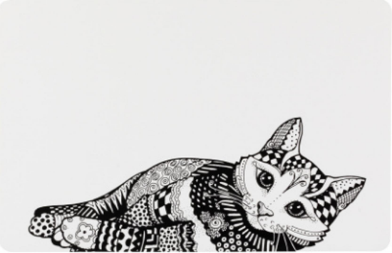 Trixie Place Mat - Неплъзгаща подложка за купички за котки 44/28 см.