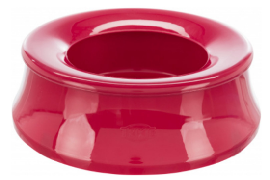 Trixie Plastic splash guard bowl - Пластмасова купа за храна и вода за кучета , с обръч против изсипване, 1.7 литра