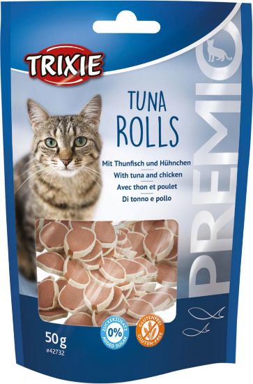 Trixie Premio Light Tuna Rolls - Лакомство за котки с риба тон, 50 гр.