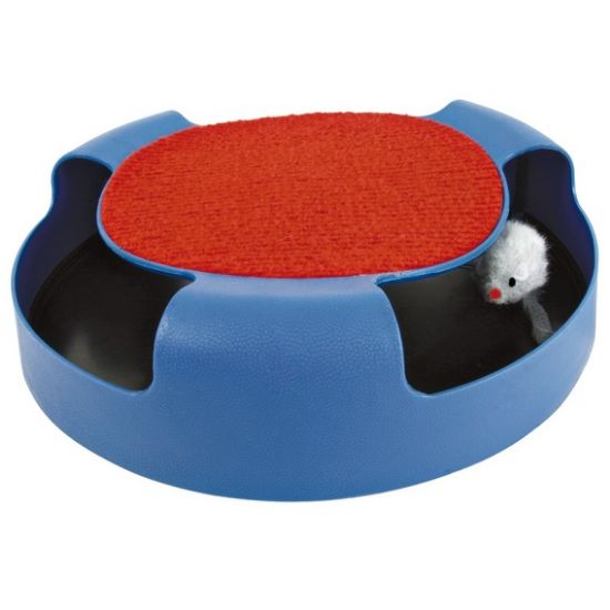 Trixie Catch The Mouse - котешка играчка хвани мишката / зелена, синя / 25 / 6 см