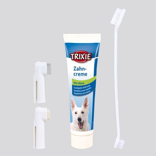 Trixie Dental Hygiene Set - Комплект дентална хигиена за кучета , паста и четки за зъби