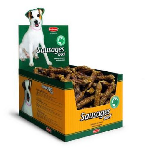PADOVAN SAUSAGES BEEF говеждо саламче - Лакомство за кучета от говеждо месо, х 8 см