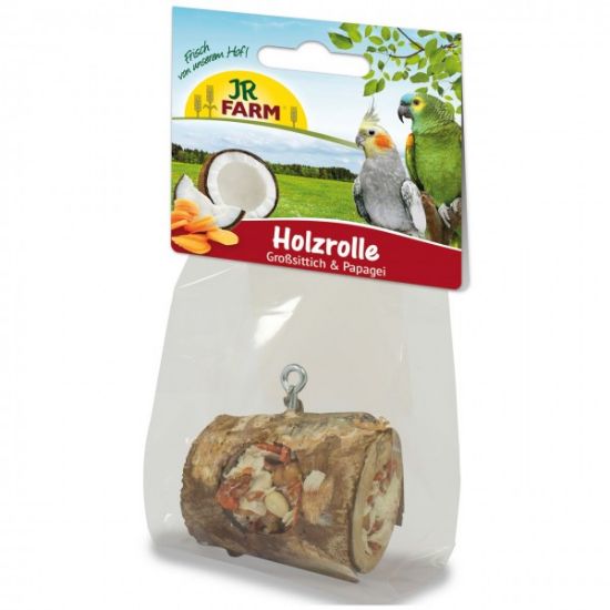 JR Farm Woodroll - дървено руло за средни и големи папагали - 1 брой 150 гр