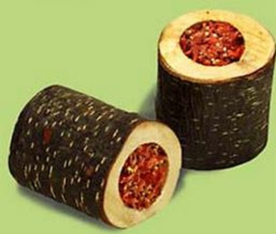 JR Farm - Специалитет, лакомство - Дървено роло с пълнеж от моркови за гризачи - 1 бр.