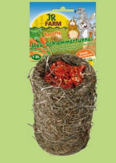 JR Farm - Специалитет, лакомство - Гурме Тунел от Сено – Моркови за гризачи - 1 бр.125 гр