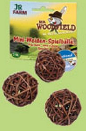 JR Farm - Специалитет, лакомство - Мини ябълково топче увито с върба за гризачи - 3 бр. 40гр