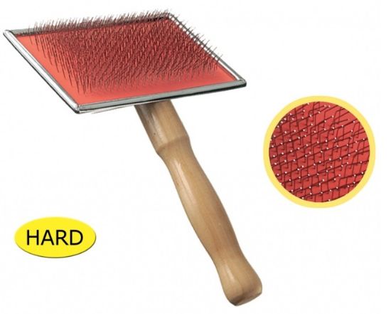 Camon Chromium-plated slicker brush XL - четка за финно разресване на домашни любимци 11,5х7,5х19,5 см.