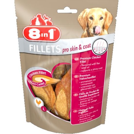 8in1 Fillets Pro Skin &amp; Coat S - филенца за хубава козина 80 гр
