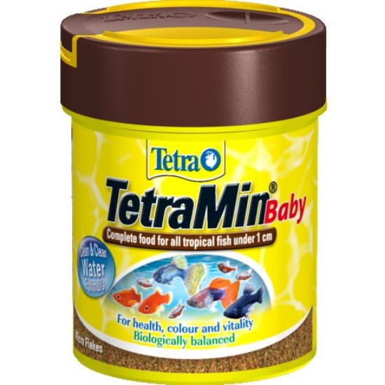 Tetra - TetraMin Baby - специализирана храна за новородени рибки до 1 см. 66 мл.