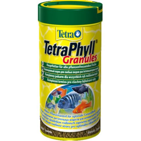 Tetra Phyll Granules - гранули за тревопасни тропически рибки 250мл.