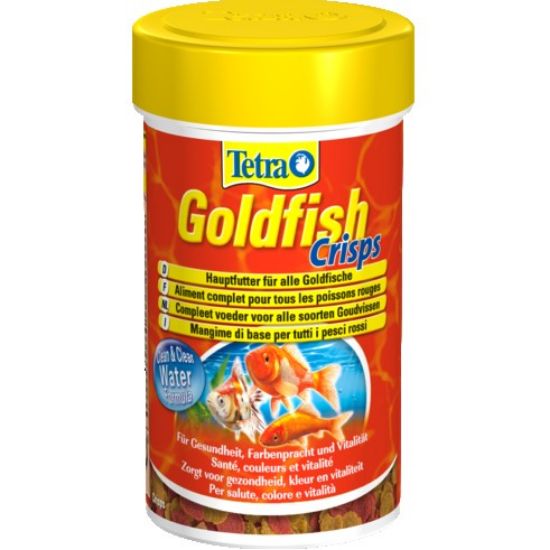 Tetra Goldfish Crisps- храна за златни рибки с хрупкави хапки 100мл.