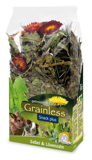 JR Farm - Беззърнена допълваща храна за гризачи с градински чай и глухарче 100 гр.