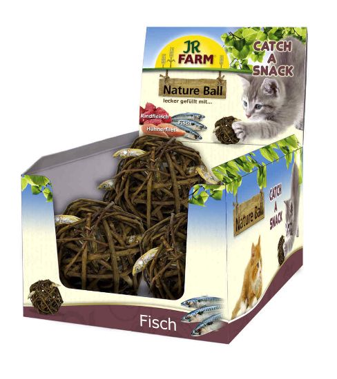 JR Farm - лакомство за котки - върбови топки с риба - 15 гр.